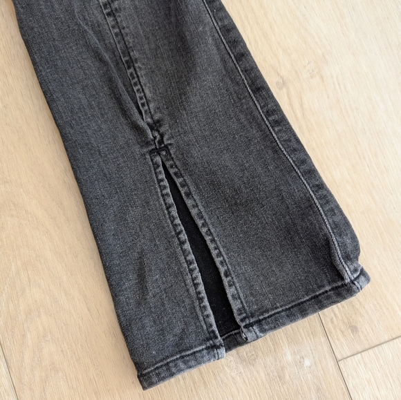 Abercrombie Kids High Rise Flare 13/14 Regular Black Denim - Picture 2 of 6
